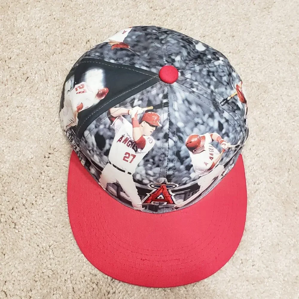 LA Angels Hat Cap Adult Mike Trout Baseball SGA 2015 AOP State Farm Sixth Man